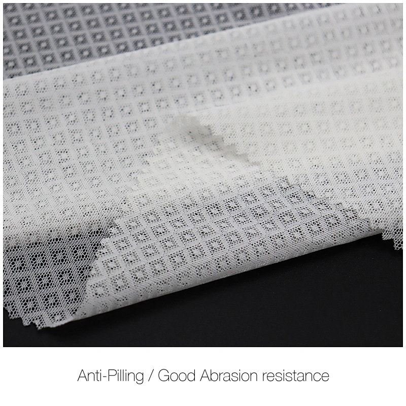 4-way stretch nylon spandex jacquard mesh fabric